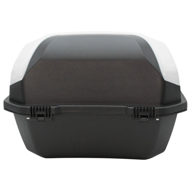 Кофр (багажник) для мотоцикла задній ROBIK 48 (390х390х290) 48L "JSBM" глянцевий, білий фото westvelo.com