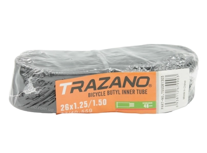 Камера 26. довгий ніпель AV 48mm TRAZANO (1.25-1.50)