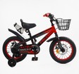 Дитячий велосипед 14 ST Corso «FALCON» FL-14873, дискові гальма, чорно-червоний фото westvelo.com
