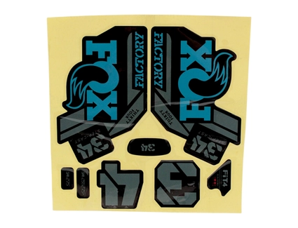 Наклейки на вилку. FOX FACTORY "прінт 1"