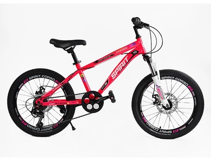 Велосипед 20 ST Corso «SPIRIT» ST-20701 сталь 12", (к-т SHIMANO) рожевий