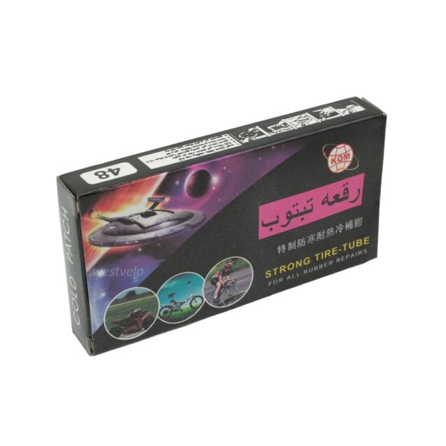 Латки + клей RS 48 овальні (чорні) фото westvelo.com