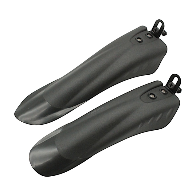 Крила 16-20 дитячі пластик №012 чорні кріплення на раму фото westvelo.com