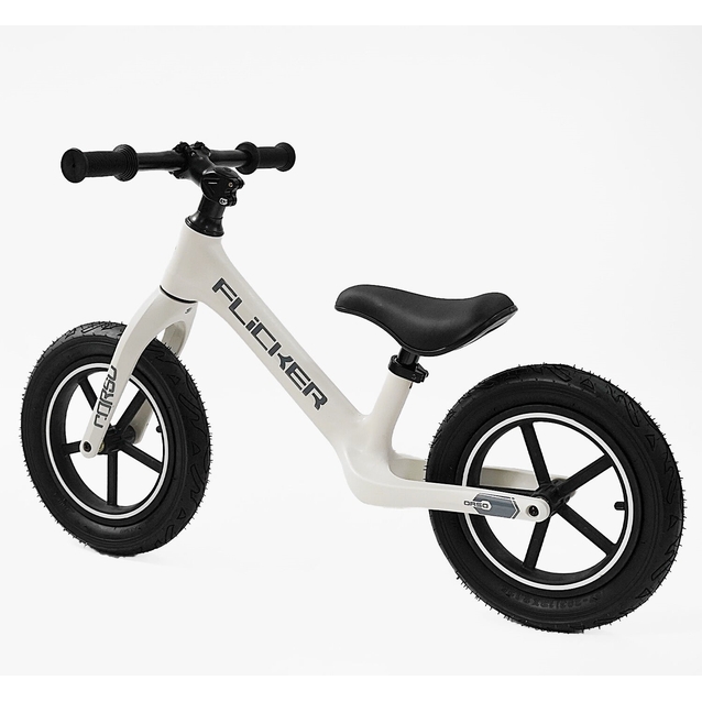 Велобіг 12 Corso надувні колеса, нейлонова рама «FLICKER» FL-0632-14 білий фото westvelo.com