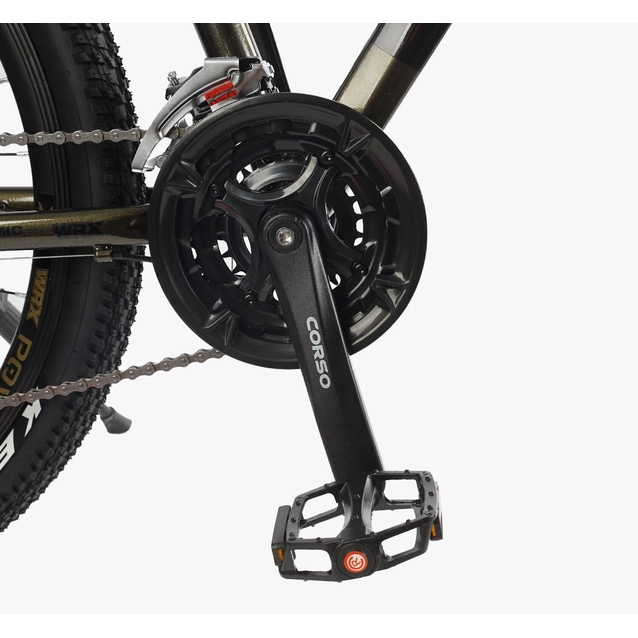 Велосипед 27.5 AL Corso «X-POWER» PW-20097 алюміній 17", (к-т SHIMANO) чорно-бронзовий фото westvelo.com
