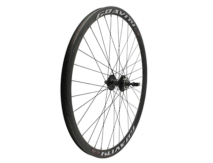 Колесо 27,5 перед, обід 2-ний чорний дисковий, втулка AL. NECO MS31F, диск 6 болтів,ексцентрик, чорна спиця