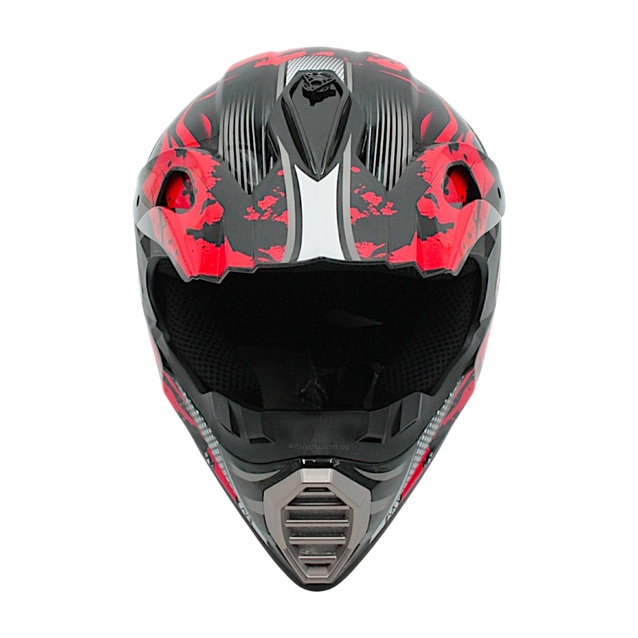 Шолом, закритий крос/ендуро (L) IBK 126, RACING червоний фото westvelo.com