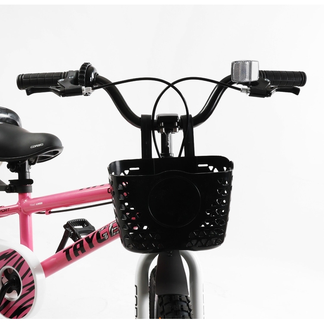 Дитячий велосипед 18 AL Corso «TAYGER»  TG-25402 алюмінієва рама, дискові гальма, рожевий фото westvelo.com