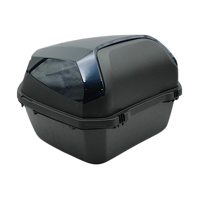 Кофр (багажник) для мотоцикла задній ROBIK 48 (400х400х280) 45L темно-синій з катафотом фото westvelo.com