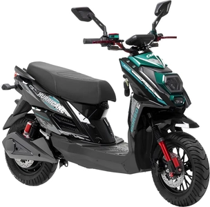 Електроскутер Corso «HURRICANE» HR-246188, двигун 2500W, акумулятор 72V 40Ah літій-залізо-фосфатний, зелений, колеса 10"