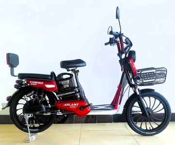 Електровелосипед 20 ST Corso «ATLANT» TL-76558 сталь, двигун 800W, акумулятор 48V20Ah літієвий, червоний