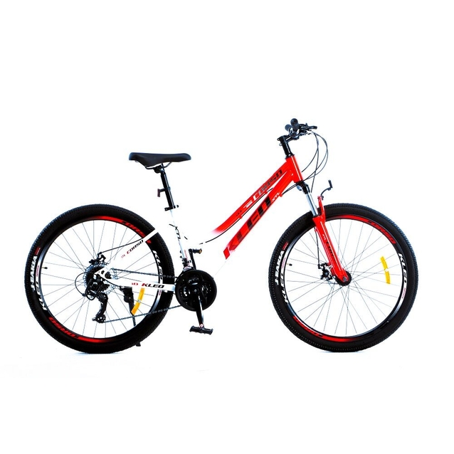 Велосипед 26 ST Corso «KLEO» KL-26005 сталь 15", (к-т SunRun) біло-червоний фото westvelo.com