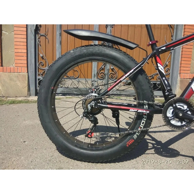 Крила пластик GD-XDC26 чорні, з кріпл на раму, для FAT BIKE