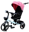 Дитячий велосипед 3-кол з батьківською ручкою, з даш, PU BestTrike «MARCO» 9155/345-62 біло-рожевий, поворотне сидіння, складне кермо, кошик, телескопічна ручка, фара музична фото westvelo.com