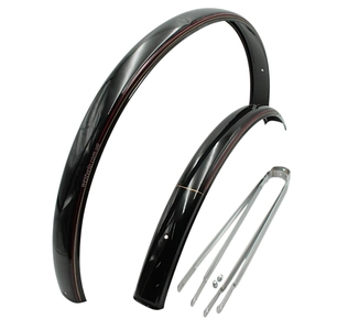 Крила 28 сталеві чорні з полосками "Sovereigh"