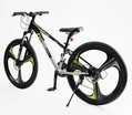 Велосипед 26 AL Corso «EVOLUTION» EV-26470 алюміній 13", (к-т SHIMANO) чорно-сіро-жовтий фото westvelo.com