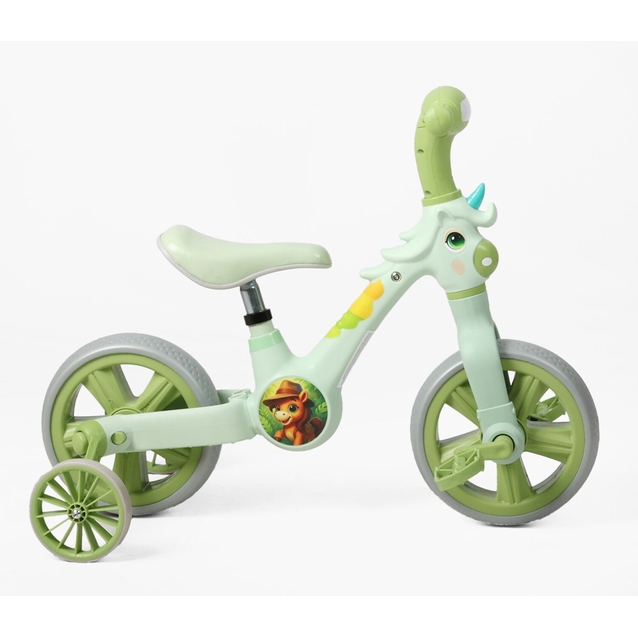 Велобіг-трансформер, 2-кол, 10 Best Trike JM-0711-6 салатовий, музика та підсвічування фото westvelo.com