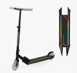 Самокат дитячий 2-х колісний, PU Best Scooter L-10627 чорний, AL, Ø145mm, диски коліс, дека, вилка зі світлом фото westvelo.com