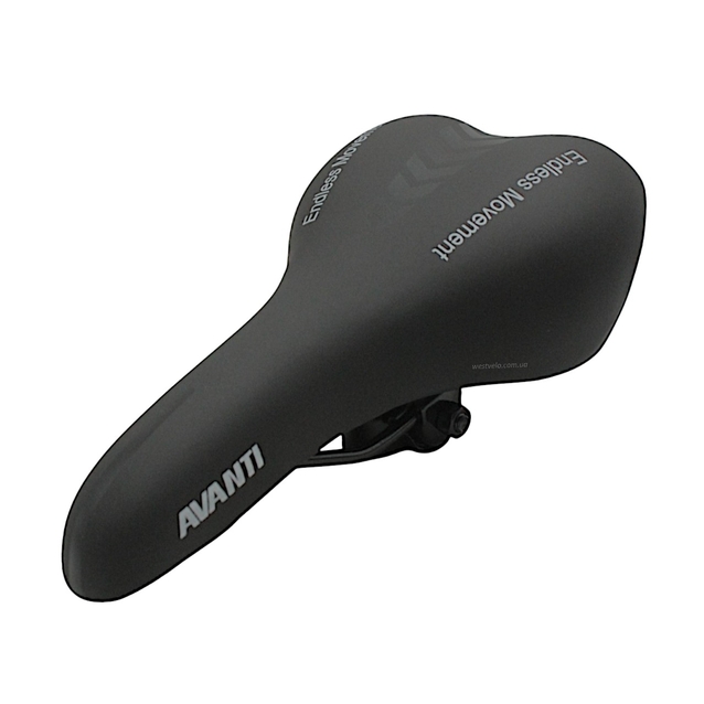 Сідло мтв AVANTI № AFT-83, чорна стрілка, чорне фото westvelo.com