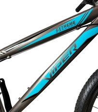 Велосипед 26 ST Azimut «EXTREME» 090 сталь 14", сіро-блакитний
