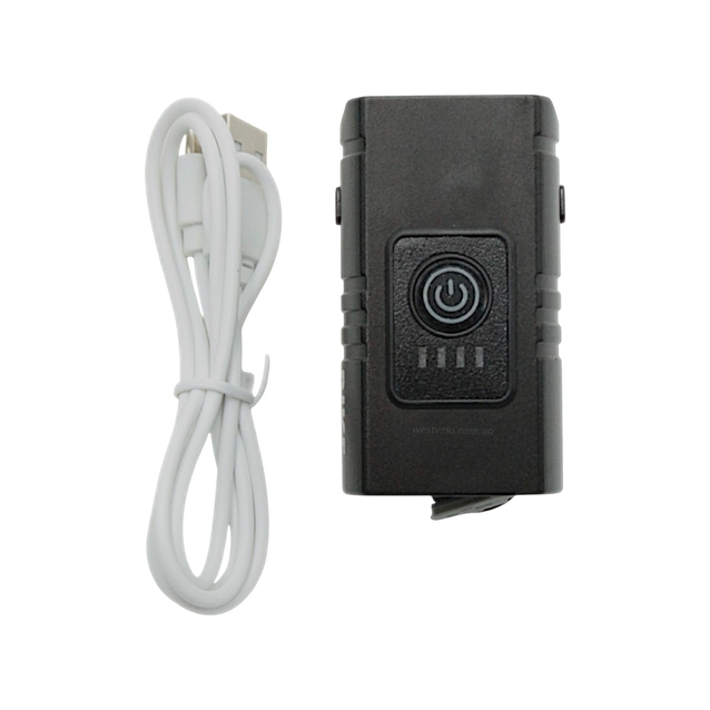 Фара usb BK-01. AL корпус з індикатор заряду фото westvelo.com
