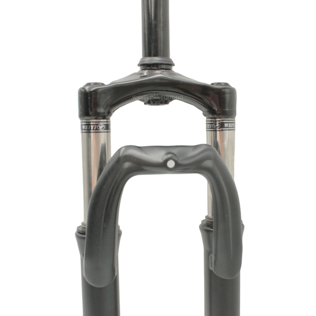 Вилка 26 аморт. безрізьб. Ø28.6mm disk L-200mm CORSO (682) чорна матова фото westvelo.com