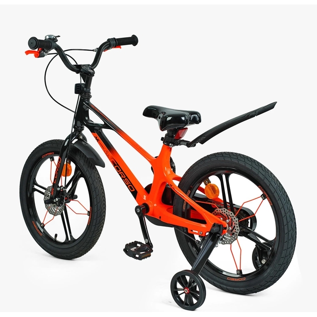 Дитячий велосипед 18 MG Corso «ELITE» ELT-18368, магнієва рама, помаранчево-чорний фото westvelo.com