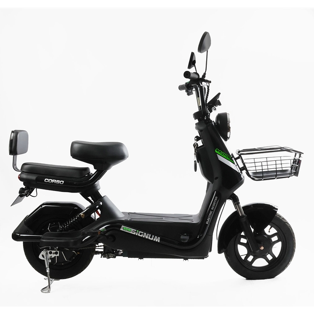Електроскутер Corso «SIGNUM» SG-760156, двигун 500W, акумулятор 60V/20Ah сірий, колеса 10" фото westvelo.com