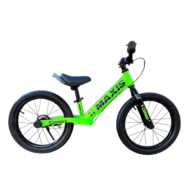 Велобіг 16 Corso надувні колеса, сталева рама «MAXIS» MX-80144 салатовий фото westvelo.com