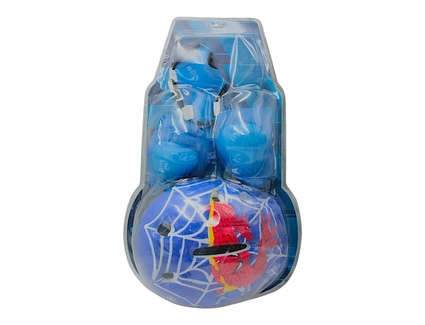 Комплект дитячого захисту, на блістері, (072) Spider-Man, з шоломом