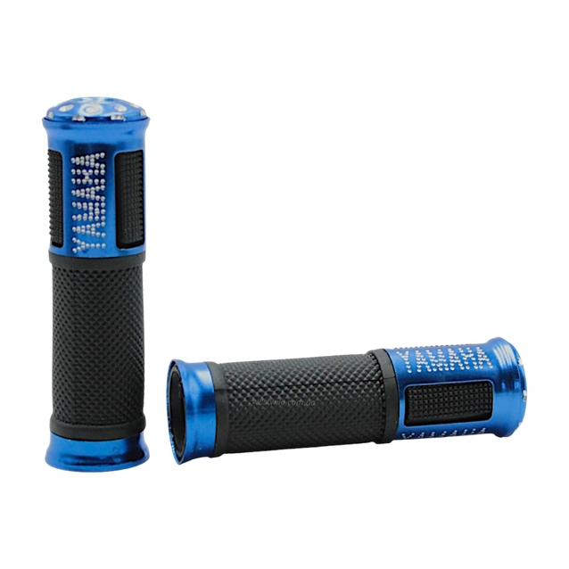 Мото гріпси GJCT (Yamaha) з відбійником, синій, Гума / Алюміній фото westvelo.com