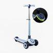 Самокат дитячий 3-х колісний Skyper S-415-49 L синій, колеса PU Ø125mm/35mm зі світлом, підсвічування платформи та керма, кермо складне фото westvelo.com