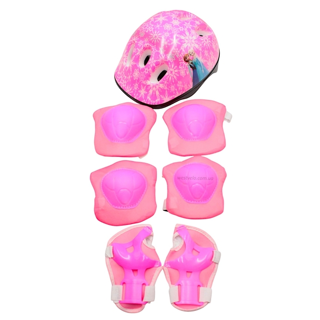 Комплект дитячого захисту "TK Sport" з шоломом, 076 крижане серце фото westvelo.com