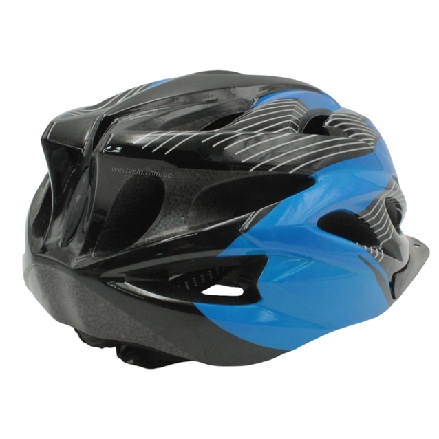 Вело шолом (54-56см) чорно-синій фото westvelo.com