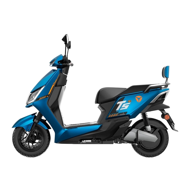 Електроскутер Yadea «T5L» 0028, двигун 1500W, акумулятор 72V 30Ah літій-залізо-фосфатний, синій, колеса 10" фото westvelo.com
