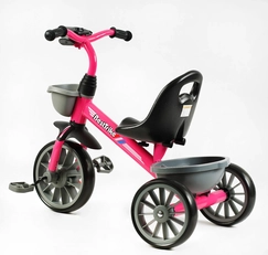 Дитячий велосипед 3-х колісний EVA (піна) Best Trike BS-20470 рожево-сірий