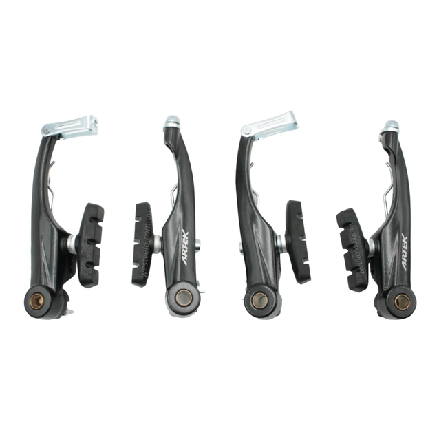 Гальма V-brake (перед + зад) ARTEK LV12DG алюміній чорні, посилений фото westvelo.com