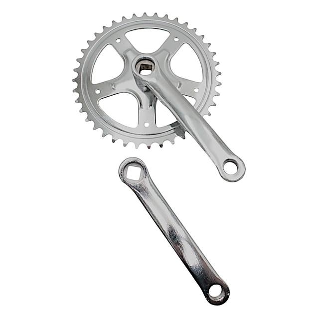 Система шатунів "20" 40Т, під квадрат, нікель L-140мм фото westvelo.com