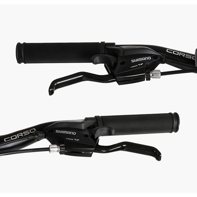 Велосипед 24 AL Corso «EVOLUTION» EV-24314 алюміній 11", (к-т SHIMANO) чорно-червоний фото westvelo.com