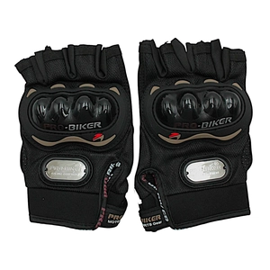 Мото рукавиці (XXL) "PRO BIKER" (MCS‑04) чорні (з відкритими пальцями )