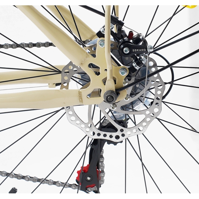 Міський велосипед 26 ST Corso «VIOLA» VL-26704 сталь 17", (к-т SHIMANO) бежевий фото westvelo.com