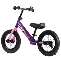 Велобіг 12 Corso надувні колеса, сталева рама «NAVI» RD-4419 фіолетово-рожевий
