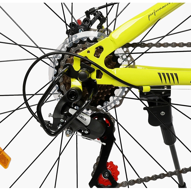 Велосипед 26 ST Corso «GENESIS»  T-26049 сталь 13", (к-т SunRun) жовтий фото westvelo.com