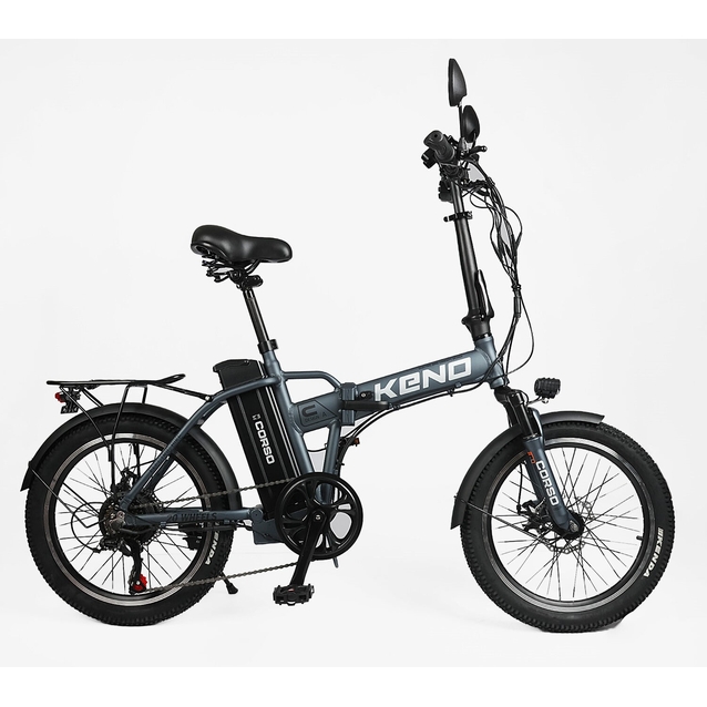 Електровелосипед 20 AL Corso «KENO» KN-23503, алюміній складний, двигун 350W, акумулятор 36V10Ah літієвий графітовий фото westvelo.com