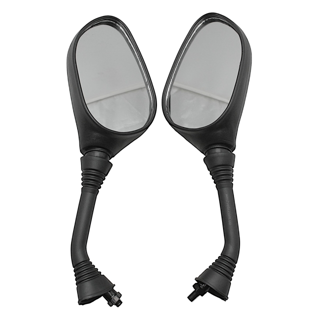 Дзеркало заднього виду (Honda/Suzuki) (M8 R+R) гумова ніжка, під карбон JSBM фото westvelo.com