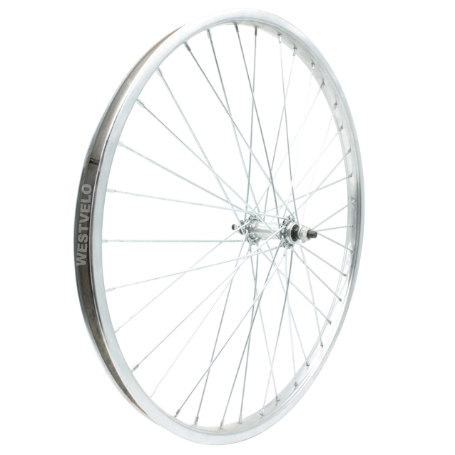 Колесо 26 перед, обід нікель, спиця 3мм, вт. ST. на віночках фото westvelo.com