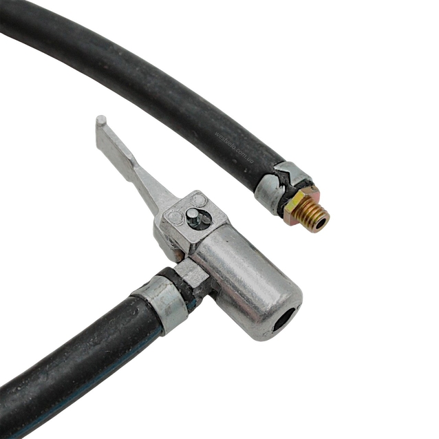 Шланг насоса авто гумовий чорний довгий (AL. наконеч) L-80см фото westvelo.com