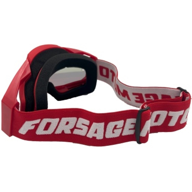 Мото окуляри Кросс-ендуро "MO-9" червоні із дзеркальною лінзою фото westvelo.com