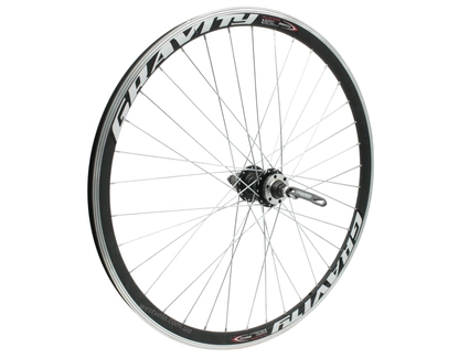 Колесо 27,5 зад, обід 2-ний чорний, втулка. ASSES на касету 8/9, диск 6 бол, ексцентрик