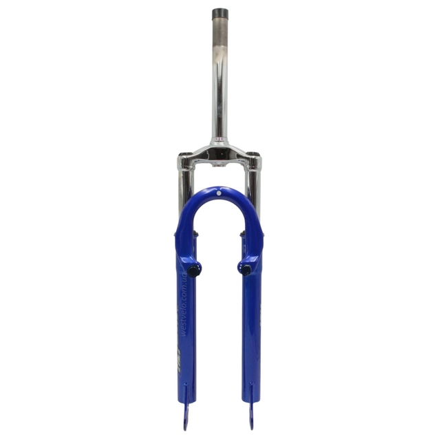 Вилка 26 аморт. різьб. Ø25.4мм V-brake, шток L-210mm р.з L-60mm, синя фото westvelo.com